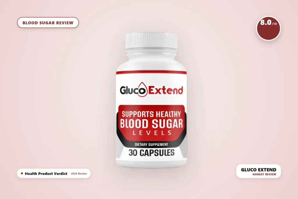 Gluco Extend blood sugar supplement - Gluco Extend bottle product photo - honest 2026 review