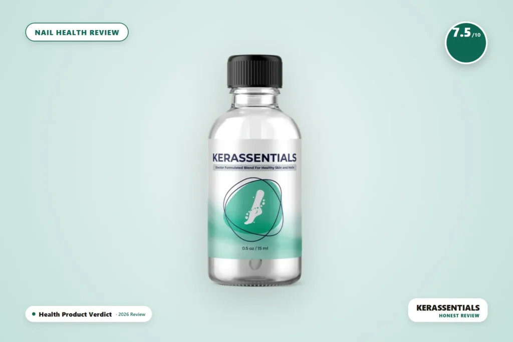 Kerassentials review - Kerassentials bottle product photo - honest 2026 nail health review