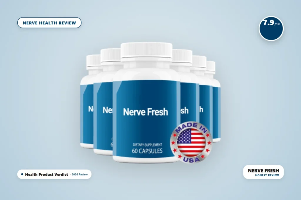 Nerve Fresh nerve health supplement - Nerve Fresh bottle product photo - honest 2026 review