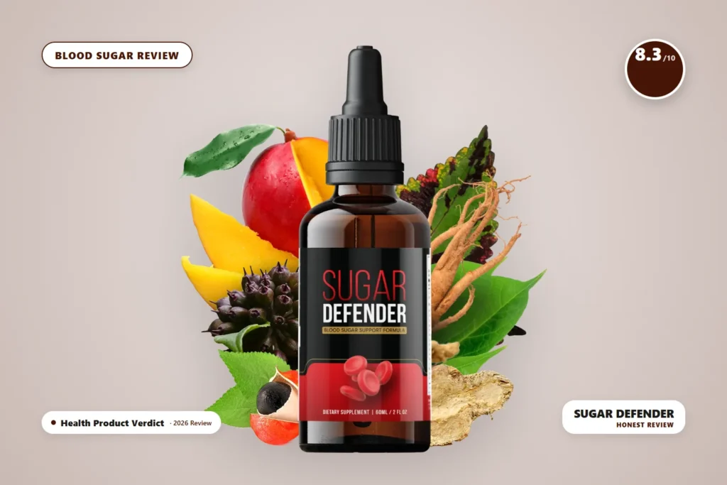 Sugar Defender blood sugar supplement - Sugar Defender bottle product photo - honest 2026 review