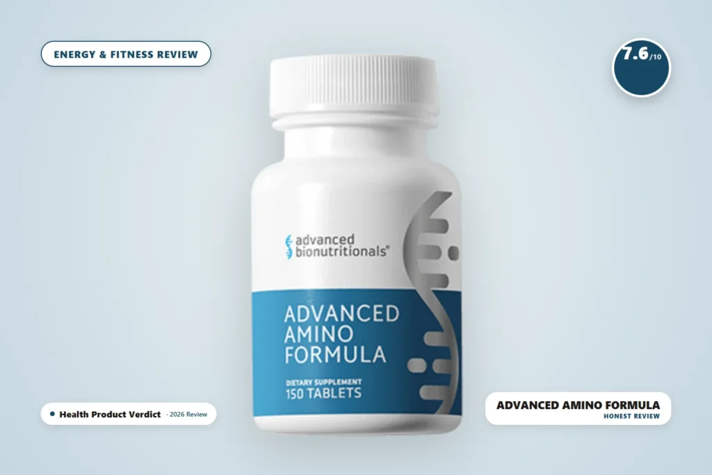 Advanced Amino Formula review - Advanced Amino Formula supplement bottle - honest 2026 review