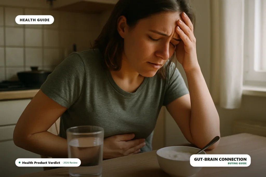 brain fog gut connection - gut-brain axis illustration
