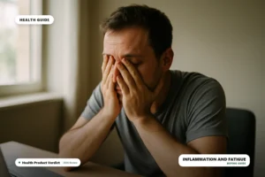 chronic inflammation cause constant fatigue - tired person at desk