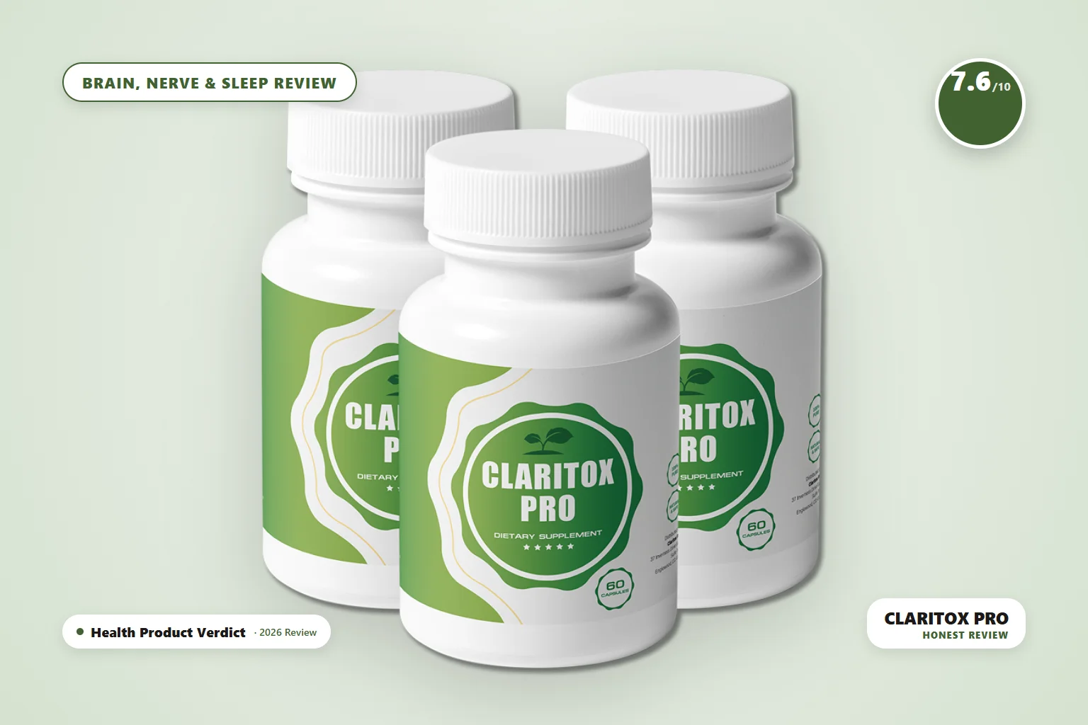 claritox pro review - Claritox Pro - three bottles of Claritox Pro balance support supplement