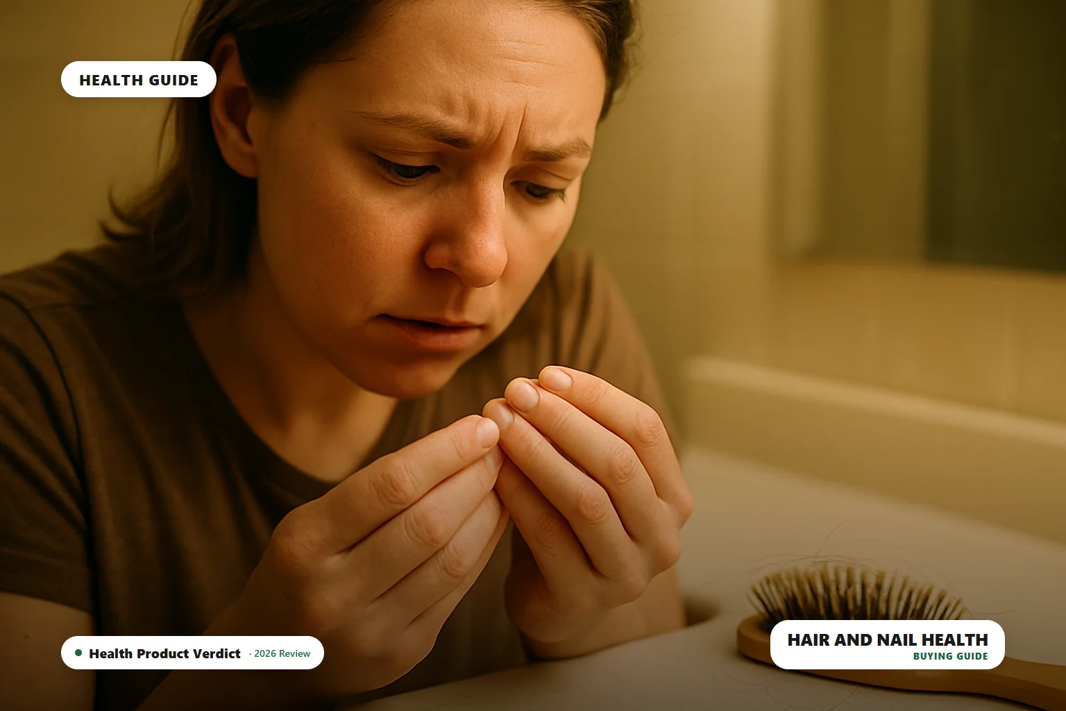hair loss and brittle nails at the same time - checking nails and hair
