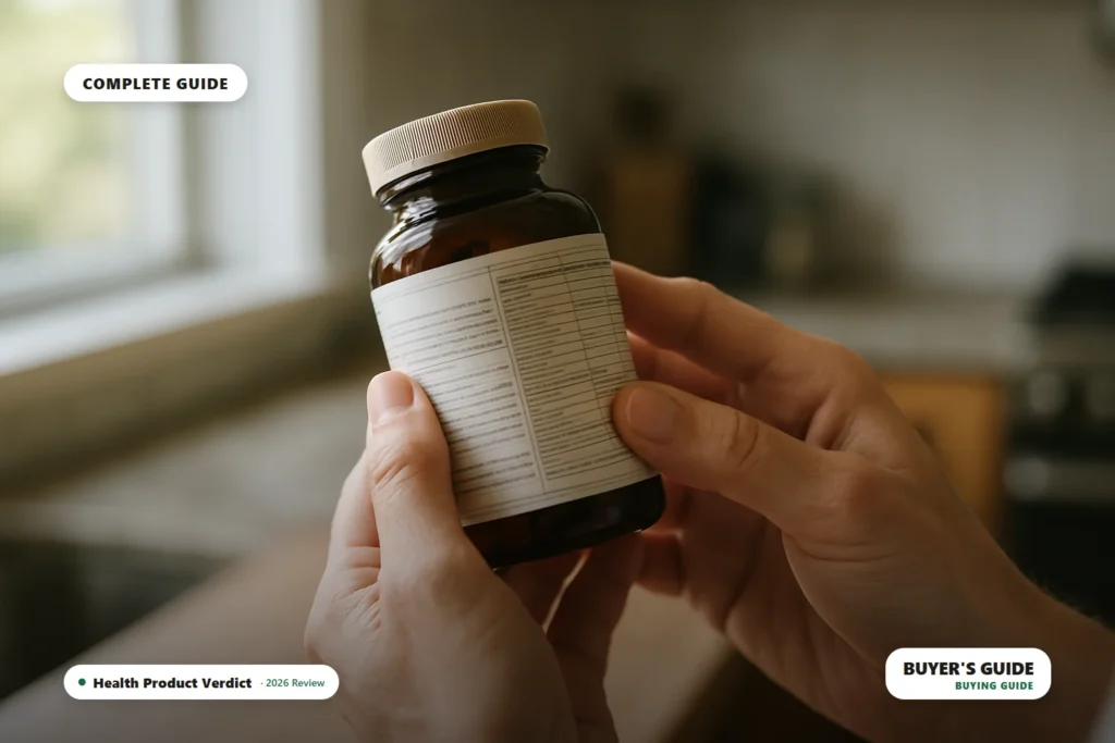 Reading a label to choose the best supplements