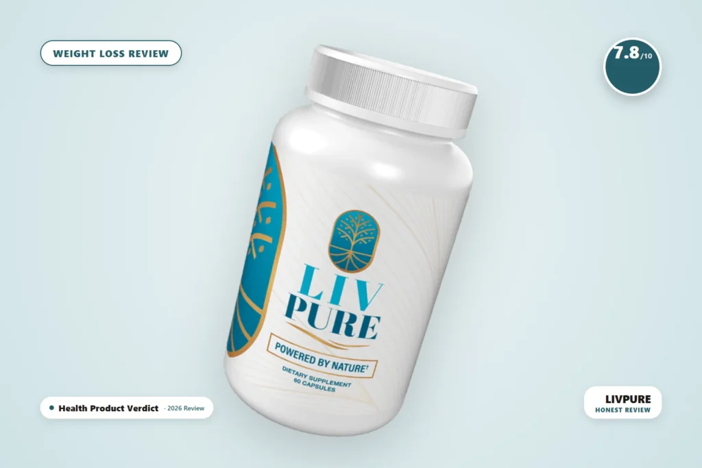 LivPure review - LivPure liver health and weight loss supplement bottle - honest 2026 review