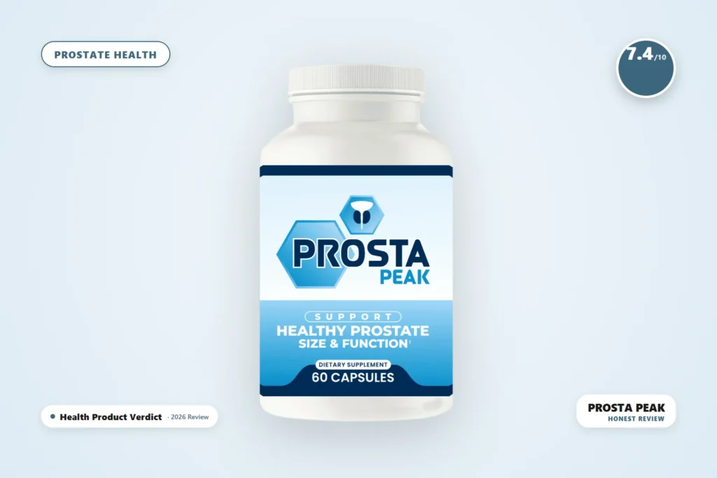 prosta peak review - Prosta Peak prostate supplement bottle