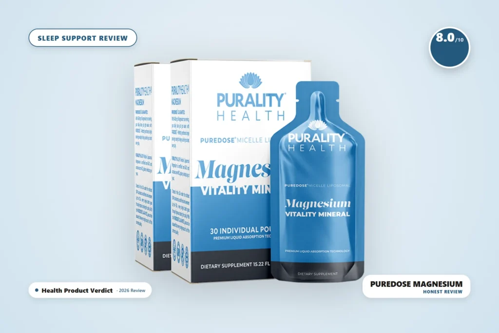 PUREDOSE Micelle Liposomal Magnesium review - real product boxes and pouch