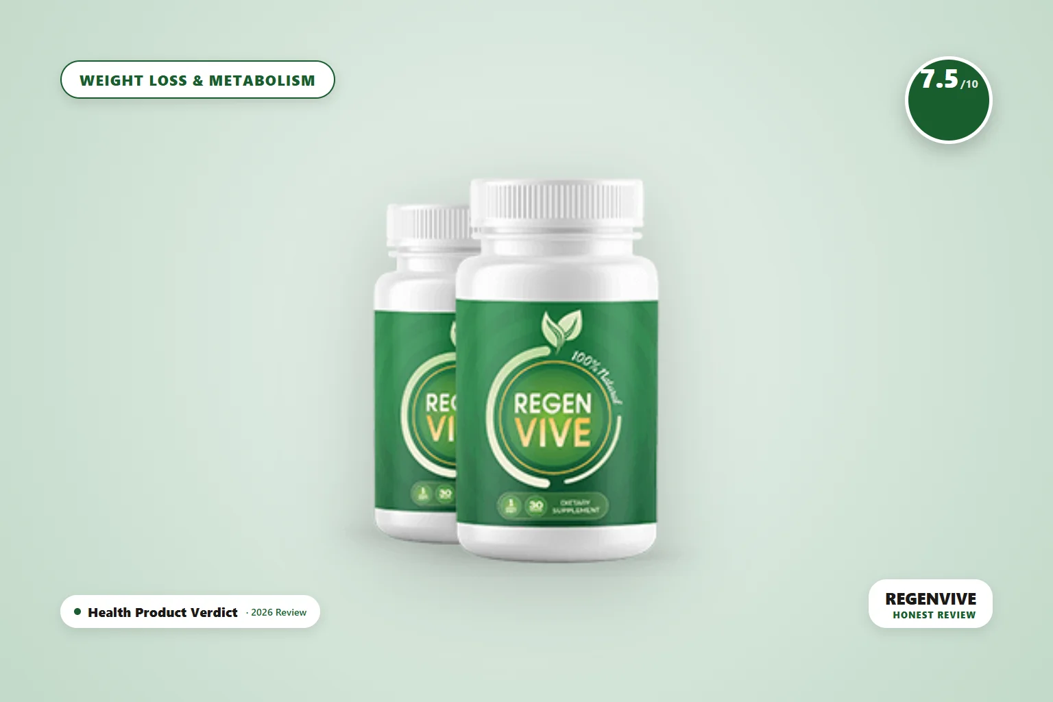 regenvive review - RegenVive blood sugar supplement bottles