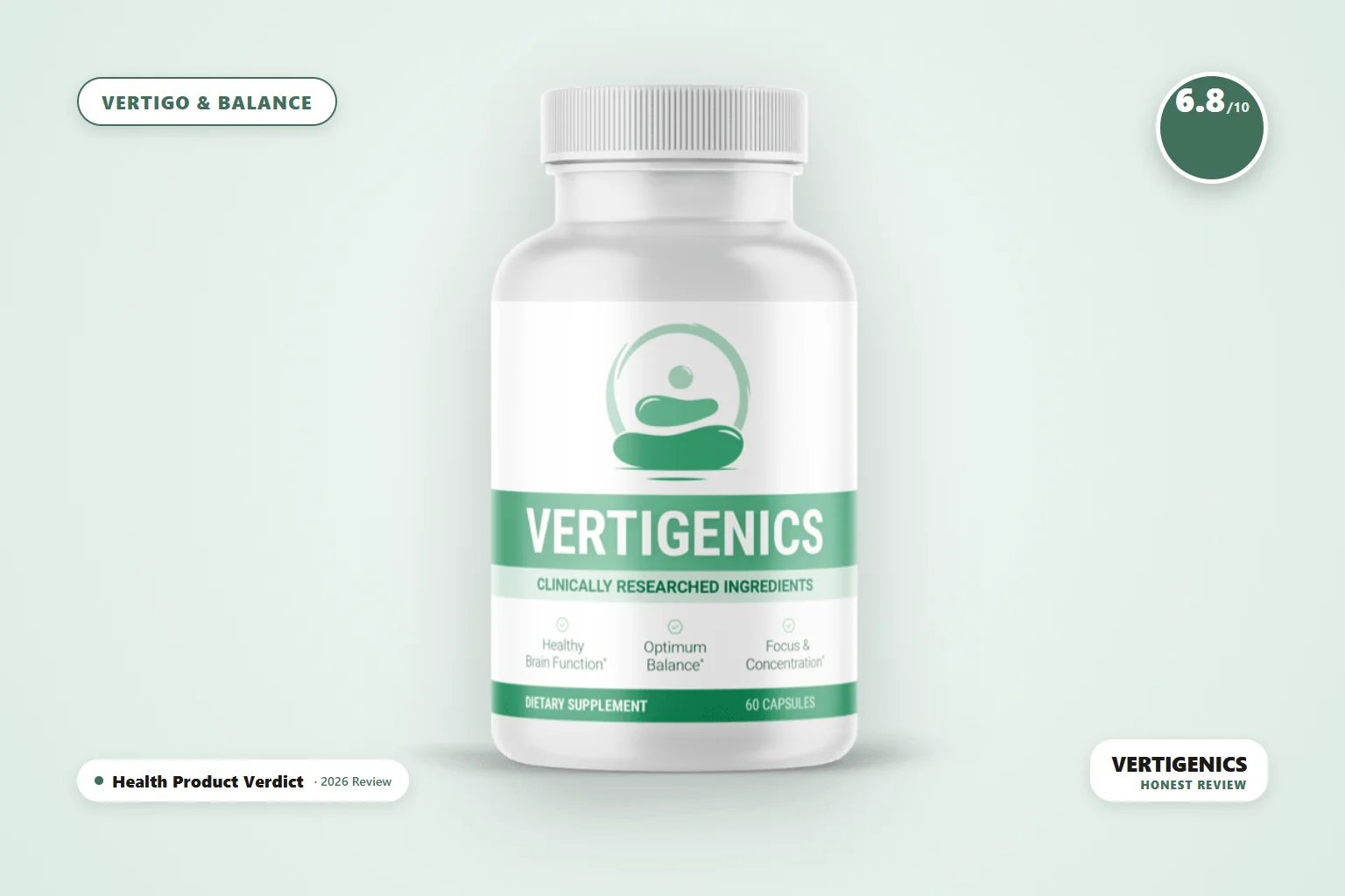 vertigenics review - Vertigenics balance supplement bottle