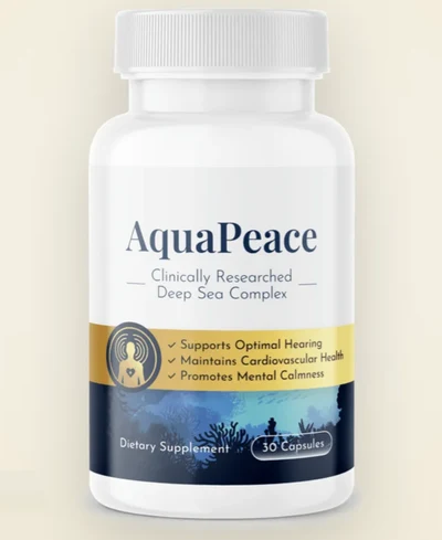 AquaPeace deep sea hearing support capsule bottle