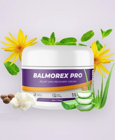 Balmorex Pro topical relief cream jar