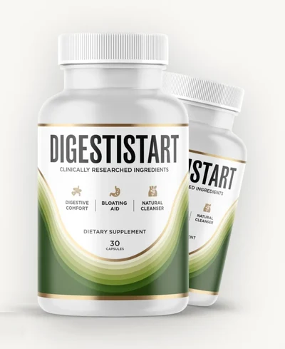 DigestiStart digestive support capsule bottles