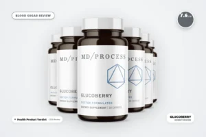glucoberry review - GlucoBerry - MD Process blood sugar supplement bottles
