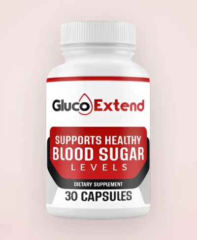 Gluco Extend blood sugar support capsule bottle
