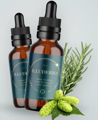 Illuderma dark spot serum bottles