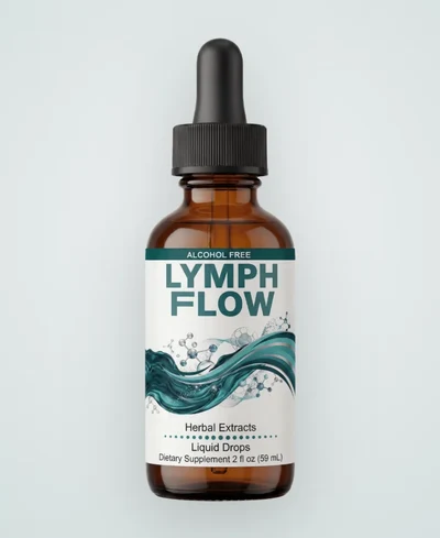 Lymph Flow alcohol-free herbal drops bottle