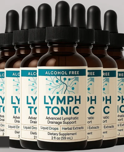 Lymph Tonic alcohol-free liquid drops bottles