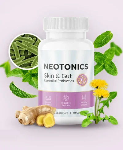 Neotonics skin and gut probiotic gummy bottle