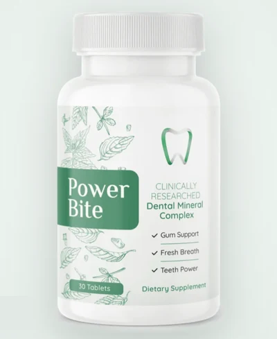 PowerBite dental mineral candy bottle