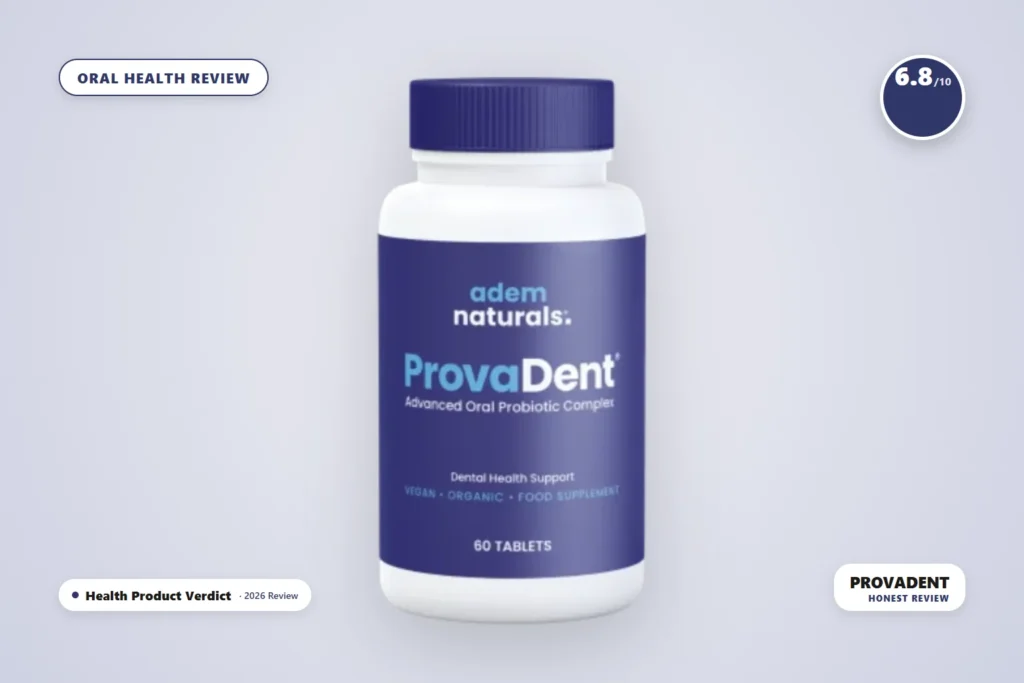 ProvaDent dental probiotic supplement - ProvaDent bottle product photo - honest 2026 review