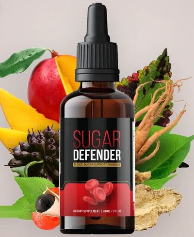 Sugar Defender blood sugar support drops bottle with herbs