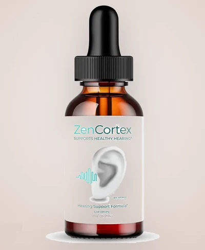 ZenCortex hearing support liquid drops bottle